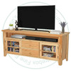 Wormy Maple Dakota Entertainment Unit. Entertainment Centre Dimensions 19'' Deep x 72'' Wide x 30'' High. Entertainment Unit Has 2 Drawers 2 Doors and 2 Adjustable Shelves. ( Texture : Saw marks. Hardware : Wood Knobs. )
