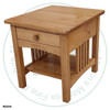 Maple Colonial SpIndle 1 Drawer 1 Shelf End Table