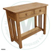 Wormy Maple Colonial SpIndle 2 Drawer 1 Shelf Hall Table