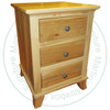 Maple Bourbon 3 Drawer Nightstand