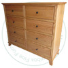 Maple Bourbon 8 Drawer Dresser