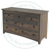 Maple Renoa 7 Drawer Dresser. Dresser Dimensions 19'' Deep x 64'' Wide x 36'' High. ( Texture : Mill sawn. Hardware : H17 Ring Pulls. )

