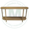 Pine Emile 48'' Rounded Sofa Table