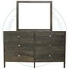 Pine Emile 6 Drawer Dresser