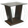 Oak Thornloe Glass Top End Table