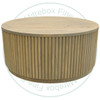 Oak Fiona Round Coffee Table. Coffee Table Dimensions 36'' Deep x 36'' Wide x 16'' High With Shelf ( Texture : Smooth Sanded. )
