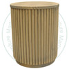 Oak Fiona Round End Table. End Table Dimensions 24'' Deep x 24'' Wide x 22'' High ( Texture : Smooth Sanded. )
