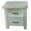 Wormy Maple Arcadia Live Edge 2 Drawer Night Stand