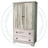 Wormy Maple Lakeport 2 Door 2 Drawer Armoire