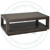 Oak Salone Coffee Table 48'' Deep x 48'' Wide x 17'' High.