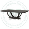Wormy Maple Clifton Solid Top Double Pedestal Table 54''D x 84''W x 30''H Table Has 1.25'' Thick Top And 2 - 16'' Extensions