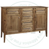 Maple Stockholm Sideboard 19.5''D x 59''W x 42''H With 6 Drawers And 2 Doors.