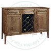 Oak Stockholm Sideboard 19.5''D x 61.5''W x 42''H With 3 Drawers And 2 Doors