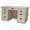 Maple Mission 7 Drawer Office Desk