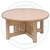 Maple Mission Round Coffee Table 36''W x 18''H x 36''D