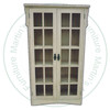 Pine Mission 2 Glass Door Bookcase