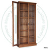 Oak Cottage 5 Adjustable Shelf 2 Glass Door Bookcase