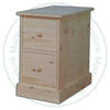 Oak Cottage Filing Cabinet 18''W x 30''H x 30''D With 2 Drawers