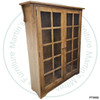 Oak Mission 2 Glass Door Wide Bookcase
