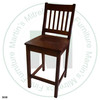 Maple 24'' Mission Bar Chair ( No Swivel ) 16.5''D x 24''H x 17''W