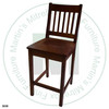 Pine 24'' Mission Bar Chair ( No Swivel ) 16.5''D x 24''H x 17''W