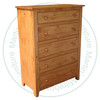 Maple A Series Chest 50''H x 37''W x 19''D 5 Drawers