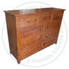 Pine A Series 9 Drawer Dresser