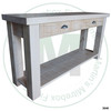 Pine Frontier Sofa Table 16''D x 48''W x 30''H With 2 Drawers and Shelf.