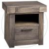 Maple Baxter Open Nightstand 19''D x 28''W x 28.5''H With Power Management