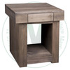 Oak Baxter End Table 23''D x 13''W x 26''H With 1 Drawer