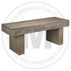 Oak Baxter Bench 16''D x 48''W x 18''H With Wood Seat