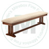 Maple Brooklyn Bench 16''D x 72''W x 18''H With Fabric Seat