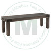 Maple Gastown Bench 16''D x 60''W x 18''H With Wood Seat