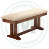 Oak Brooklyn Bench 16''D x 48''W x 18''H With Fabric Seat