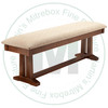 Oak Brooklyn Bench 16''D x 60''W x 18''H With Fabric Seat