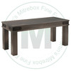 Oak Gastown Bench 16''D x 48''W x 18''H With Wood Seat