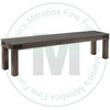 Oak Gastown Bench 16''D x 72''W x 18''H With Wood Seat