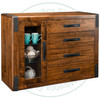 Oak Union Station Sideboard 18.5''D x 53.5''W x 39.5''H.