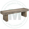 Maple Baxter Bench 16''D x 60''W x 18''H With Wood Seat