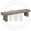 Maple Baxter Bench 16''D x 72''W x 18''H With Wood Seat