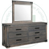 Maple Gastown Long Dresser 18.5''D x 72.5''W x 37''H With 6 Drawers