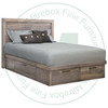 Maple Baxter King Condo Panel Bed With 4 Drawers
