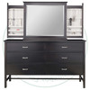 Maple Brooklyn Dresser 19.5''D x 70''W x 36''H With 6 Drawers