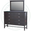 Oak Brooklyn Dresser. 19.5''D x 58''W x 36''H With 8 Drawers