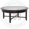 Maple Demi-Lume Coffee Table  44''D x 44''W x 19''H With Glass Top
