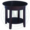 Oak Demi-Lume End Table 23''D x 23''W x 22''H With Shelf
