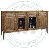 Maple Stockholm Sideboard 19.5''D x 77.5''W x 42''H With 4 Drawers And 4 Doors.