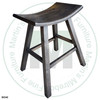 Maple 26'' Saddle Stool With Square Legs