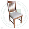 Oak Mini Mission Side Chair With Upholstered Seat