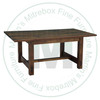 Oak Homestead Solid Top Harvest Table 42''D x 84''W x 30''H